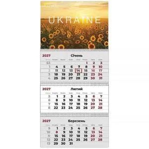 Календарь AXENT настенный квартальный 2027 г 3 пр 3 8803-27-39-A, Календари
