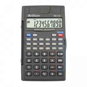 Калькулятор инженерный 8+2 разрядов 56 функций черный Brilliant BS-110