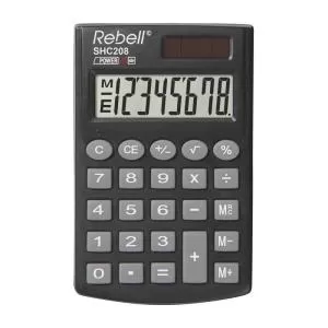 Калькулятор карманный Rebell SHC-208 RE-SHC 208 BX 8р. черный