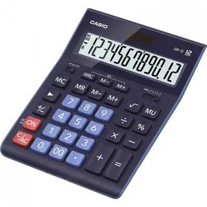 Калькулятор настольный, 209х155х35 мм, 12-ти разрядный CASIO GR-12-BU-W-EP