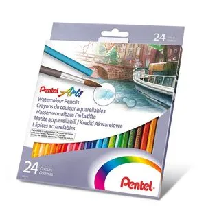 Карандаши акварельные Watercolour Pencils 24 цвета Pentel СВ9-24U - Фото 1