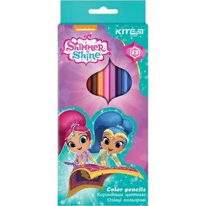 Карандаши цветные 12 цветов Shimmer&Shine Kite SH18-051