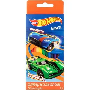 Карандаши цветные Hot Wheels 12 цветов Kite HW17-051