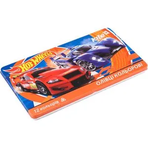 Олівці кольорові тригранні Hot Wheels 12 кольорів Kite HW17-058