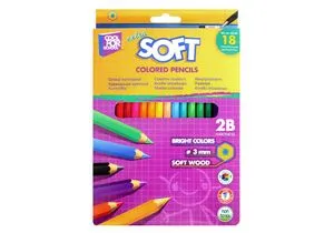 Карандаши цветные Extra Soft, 18 цветов COOLFORSCHOOL CF15132