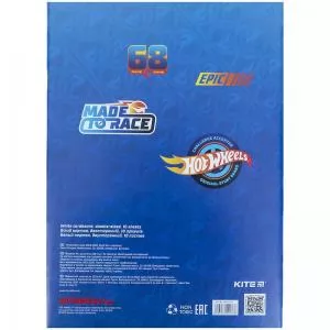 Картон Kite Hot Wheels белый 10 листов A4 HW21-254 - Фото 3