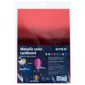 Картон цветной металлизированный А4 KITE K22-420