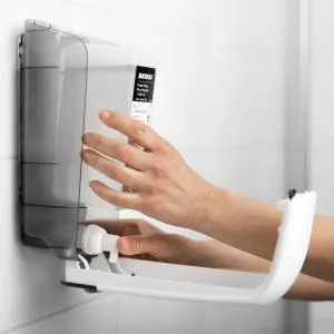 Дозатор KATRIN для мила-піни білий 1000 мл 77373, Дозатори (диспенсери) для рідкого мила - фото 3