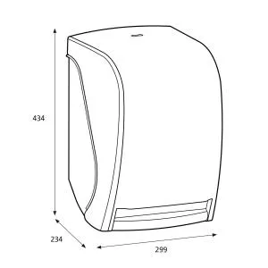 Тримач Katrin сенсорний для рушників у рулонах білий 93701, Тримачі для рушників (Диспенсери) - фото 2