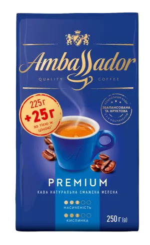 Кофе молотый Ambassador Premium 250гр am.53591