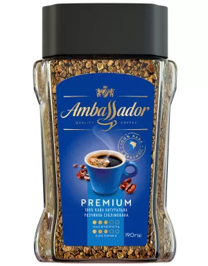 Кофе растворимый Ambassador Premium 190гр am.53446