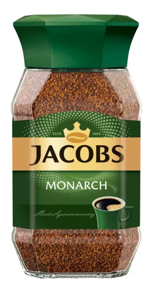 Кофе растворимый 190г стеклянная банка Jacobs Monarch prpj.90908