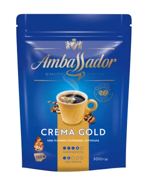 Кофе растворимый Ambassador Crema Gold 300гр am.54414