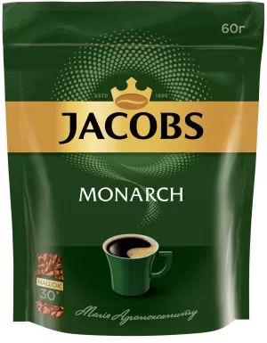 Кава розчинна 60 г пакет ТТ Jacobs Monarch prpj.90922