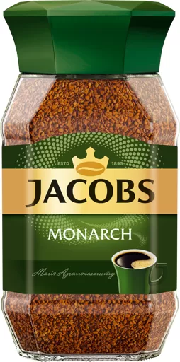 Кава розчинна 95г скляна банка Jacobs Monarch prpj.90885