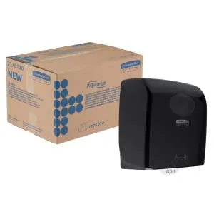 Диспенсер для бумажных полотенец Kimberly-Clark Aquarius Slimroll в черный рулон 7376, Держатели для полотенец (Диспенсеры) - фото 3