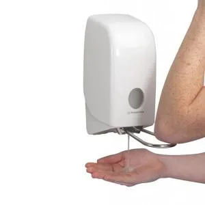 Диспенсер Kimberly-Clark Aquarius для жидкого мыла с локтевым приводом 6955, Дозаторы (диспенсеры) для жидкого мыла - фото 5