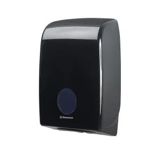 Диспенсер Kimberly-Clark Aquarius для сложенных полотенец черный 27.4x14.6x41.8см 7171, Держатели для полотенец