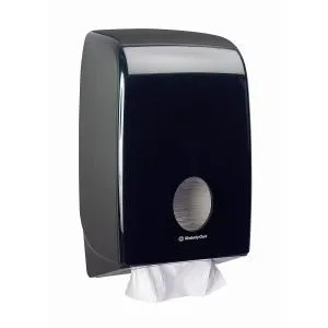 Диспенсер Kimberly-Clark Aquarius для сложенных полотенец черный 27.4x14.6x41.8см 7171, Держатели для полотенец (Диспенсеры) - фото 6