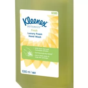 Мыло-пена для рук Kimberly-Clark Kleenex Luxury Fresh 6386 ароматизированное зеленое 1л - Фото 1