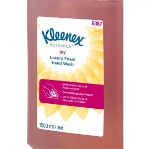 Мыло-пена для рук Kimberly-Clark Kleenex Luxury Joy 6387 красное ароматизированное 1л - Фото 1