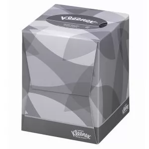 Салфетки косметические Kimberly-Clark Kleenex 8834 2 слоя в кубе 90 шт белые