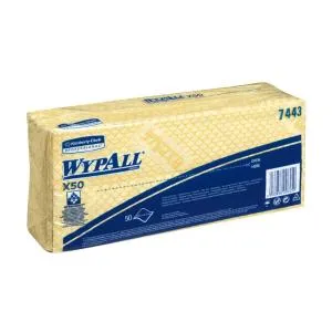 Нетканный протирочный материал Kimberly-Clark Wypall Х50 складной 50лист 1 слой 7443, Полотенца