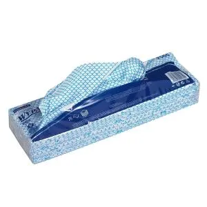 Нетканий протирочний матеріал Kimberly-Clark Wypall Х80 складаний блакитний 25 лист 1 шар 7565, Одноразові рушники - фото 3