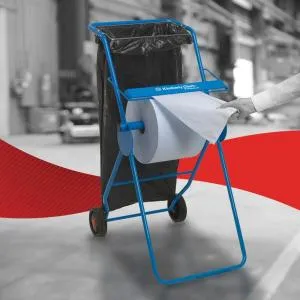 Бумага для протирания Kimberly-Clark Wypall L20 малый рулон голубой 380 м 1000 лист 1 слой 7200, Одноразовые полотенца - фото 3