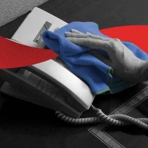 Салфетка из микрофибры Kimberly-Clark Wypall 40х40см голубая 1 слой 8395, Тряпки и салфетки для уборки - фото 2