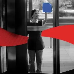 Салфетка из микрофибры Kimberly-Clark Wypall 40х40см голубая 1 слой 8395, Тряпки и салфетки для уборки - фото 3