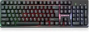 Клавиатура REAL-EL 7011 Comfort Backlit Black (EL123100043) U0444614, Клавиатуры