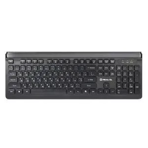 Клавіатура REAL-EL 7085 Comfort Black (EL123100032) U0370140, Клавиатуры