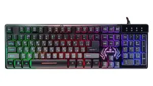 Клавіатура REAL-EL 7090 Comfort Backlit Black (EL123100031) U0308904, Клавіатури
