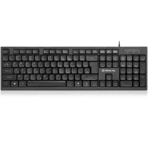 Клавиатура REAL-EL RK-510 USB Black (EL123100053) U1209803, Клавиатуры