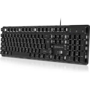 Клавіатура REAL-EL RK-7015 USB Black (EL123100049) U1103569, Клавіатури - фото 4