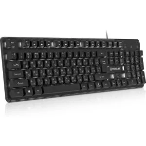 Клавіатура REAL-EL RK-7015 USB Black (EL123100049) U1103569, Клавіатури - фото 5