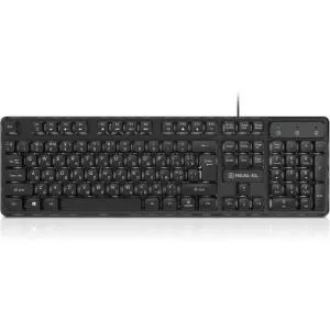 Клавиатура REAL-EL RK-7015 USB Black (EL123100049) U1103569, Клавиатуры