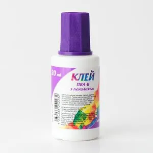 Клей ПВА с кисточкой 20мл Kite K17-132