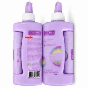 Клей 2 в1 Buromax PASTEL ПВА 143 мл с колпачком-дозатором + клей-карандаш PVP 10г BM.4859, Клей - фото 3