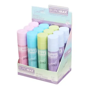 Клей-олiвець PASTEL 10г PVP Buromax BM.4921, Клей