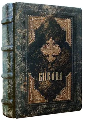 Книга Библия (12 х 16 см), натуральная кожа NotreDam Foliant EG535