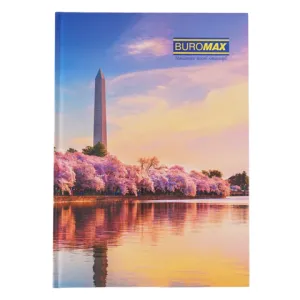 Книга канцелярська Buromax МІСТО/СЕЗОНИ JOBMAX А4 96 л клітинка офсет тверда обкладинка BM.2408i, Книги обліку