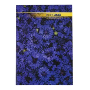 Книга канцелярська Buromax NATURE А4 96 л клітина офсет тверда лам обкладинка асорті BM.2400i, Книги обліку