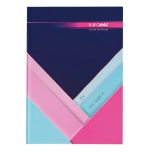 Книга учета Buromax MODEST 144л кл оф тв лам обкл А4 темно-синий BM.24419102-03i, Записные книги