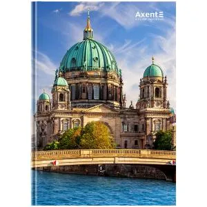 Записная книга А4- AXENT City 203x273 мм 96 листов клетка 8425, Записные книги - фото 1