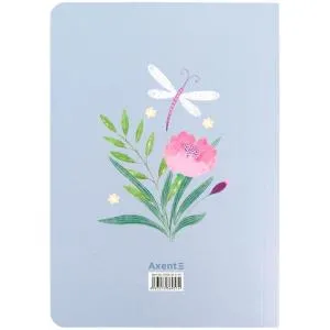 Книга записная AXENT A5 80 л кл TR Fairy Garden 1 8700-31, Записные книги - фото 1
