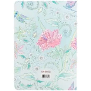 Записная книга A5 AXENT 80 листов клетка Nature's Melody 8700, Записные книги - фото 4