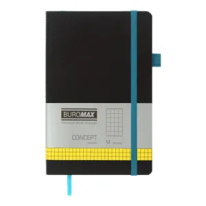 Книга записна CONCEPT 125х195 96 аркушів клітинка BUROMAX BM.291162, Записні книжки - фото 11