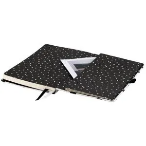Книга записная AXENT Partner 125x195 96л кл Black&White 8621-10-A, Записные книги - фото 1